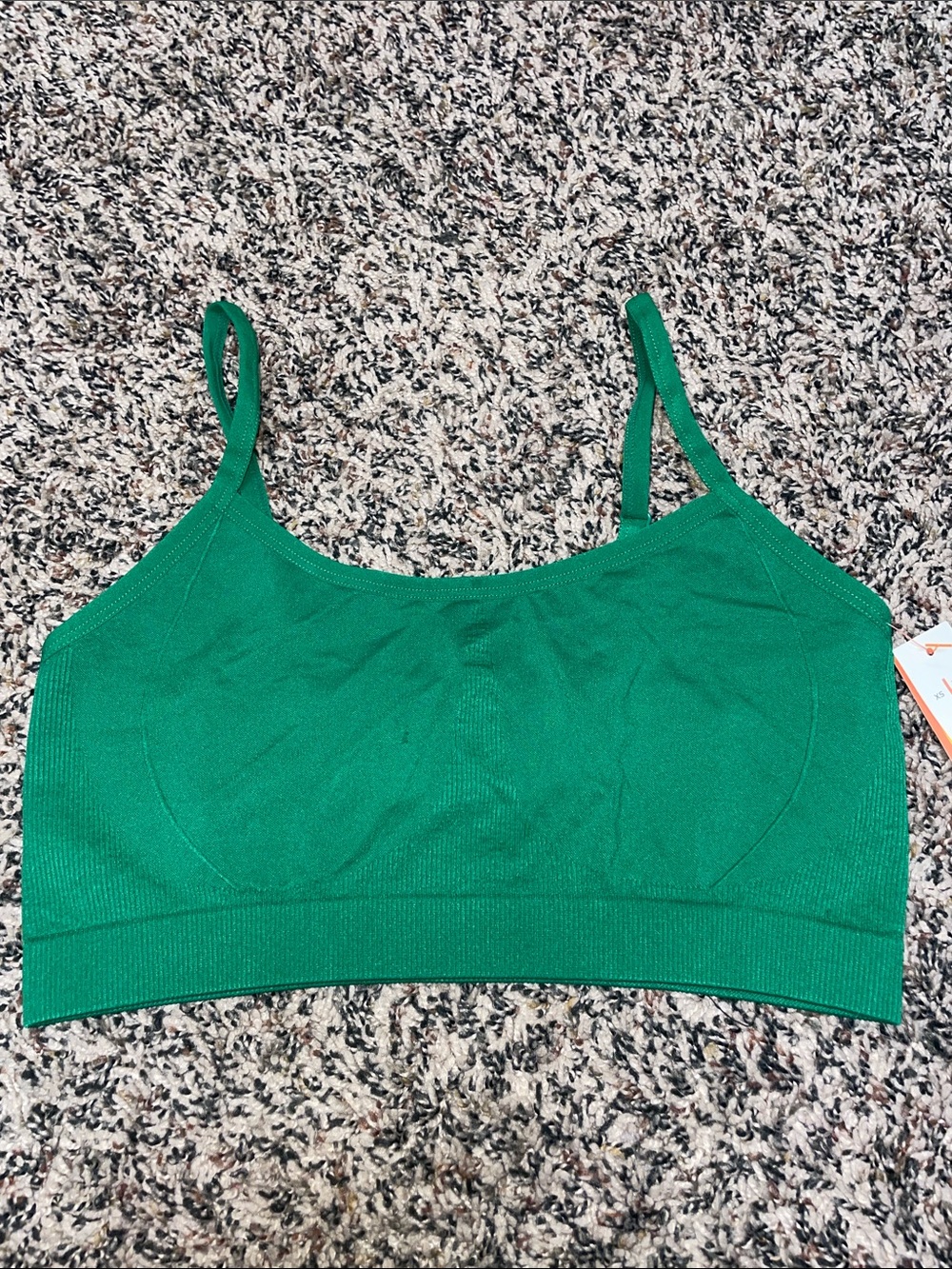 Colsie Emerald Green Seamless Scoop Bralette L NWT